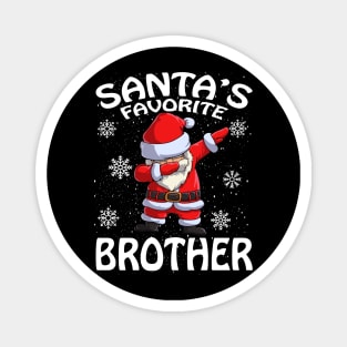 Santas Favorite Brother Christmas Magnet